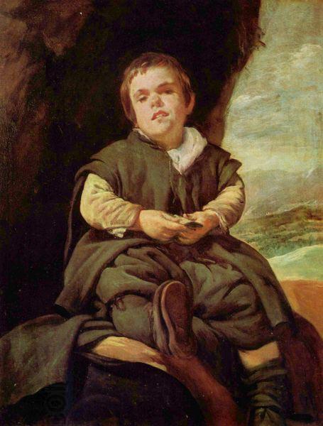 Diego Velazquez Portrat des Hofzwerges Francisco Lezcano, Kind des Vallecas oil painting picture